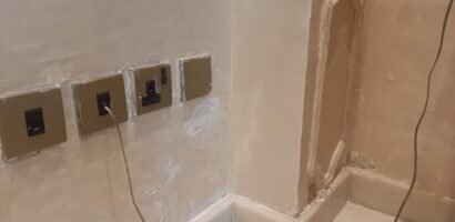 villa wall moisture